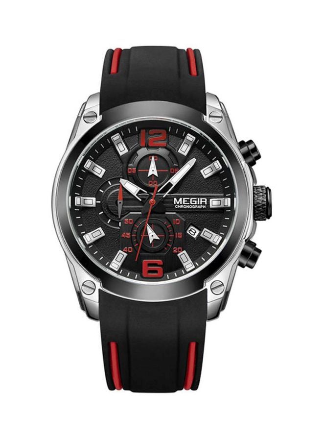 ميجر ساعة يد كرونوغراف مقاومة للماء طراز J3983S-KM للرجال - Image 1