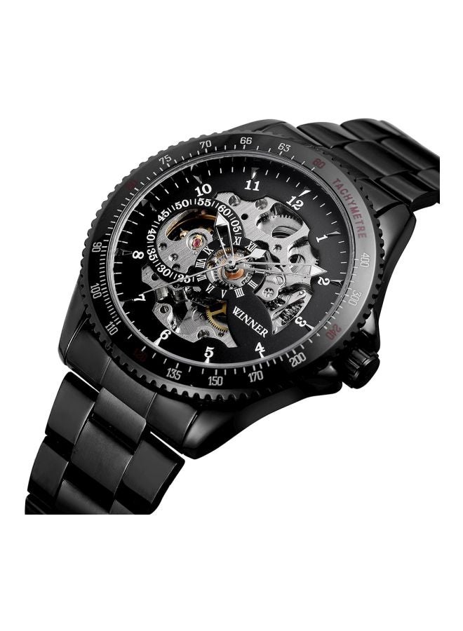 وينر ساعة يد بعقارب وسوار من الإستانلس ستيل طراز 010 للرجال - Image 3