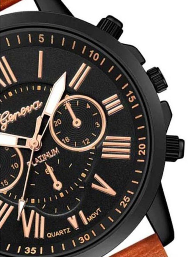 جنيفا ساعة يد كوارتز بعقارب طراز NNSB03700854 للرجال - Image 2