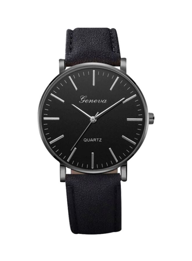 جنيفا ساعة يد جلدية بعقارب طراز NNSB03700943 men - Image 1