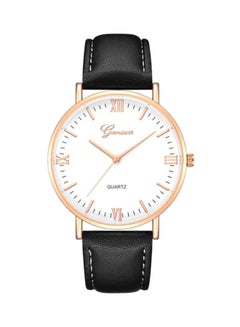 Geneva men Leather Analog Watch NNSB03701441 - 40 mm - Black  - Image 1