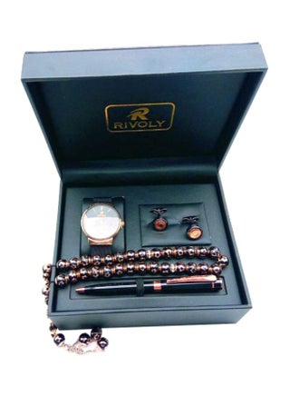 Men's Stainless Steel Analog Watch Gift Set - v1598508960/N27048792A_1