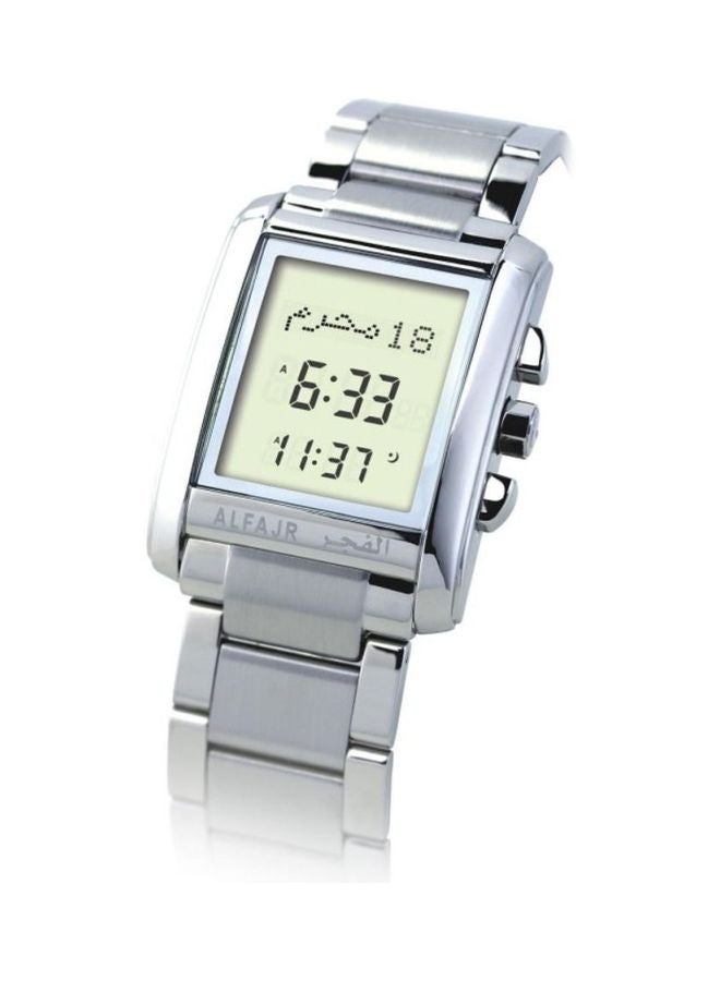 الفجر ساعة يد رقمية من الستانلس ستيل طراز WS-06S للرجال  - Image 3