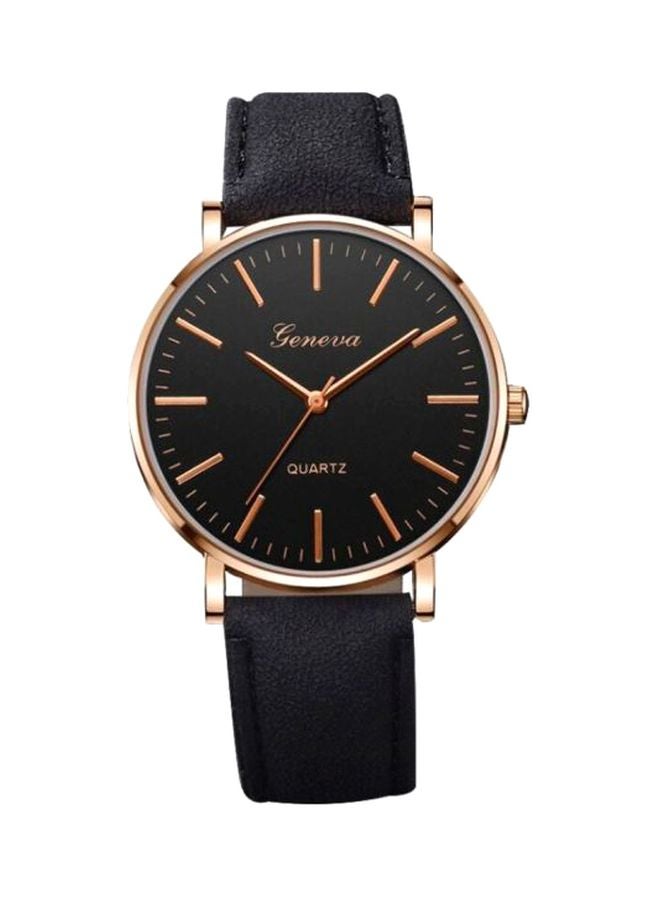 Geneva men Leather Analog Watch NNSB03700938 - Image 1