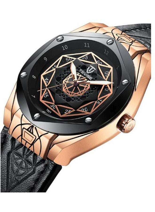 PU Leather Analog Watch J3045RBB-KM - v1598509085/N37351264A_3