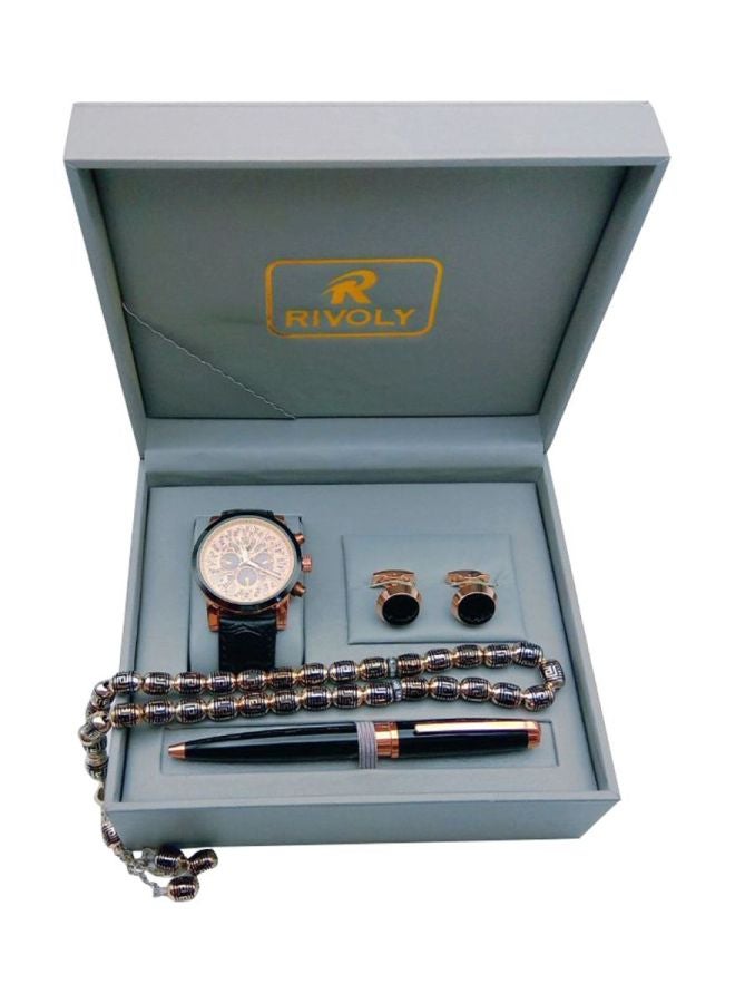 Rivoly - Men's Men's 4-Piece Analog Watch Gift Set B6190 - Image 1