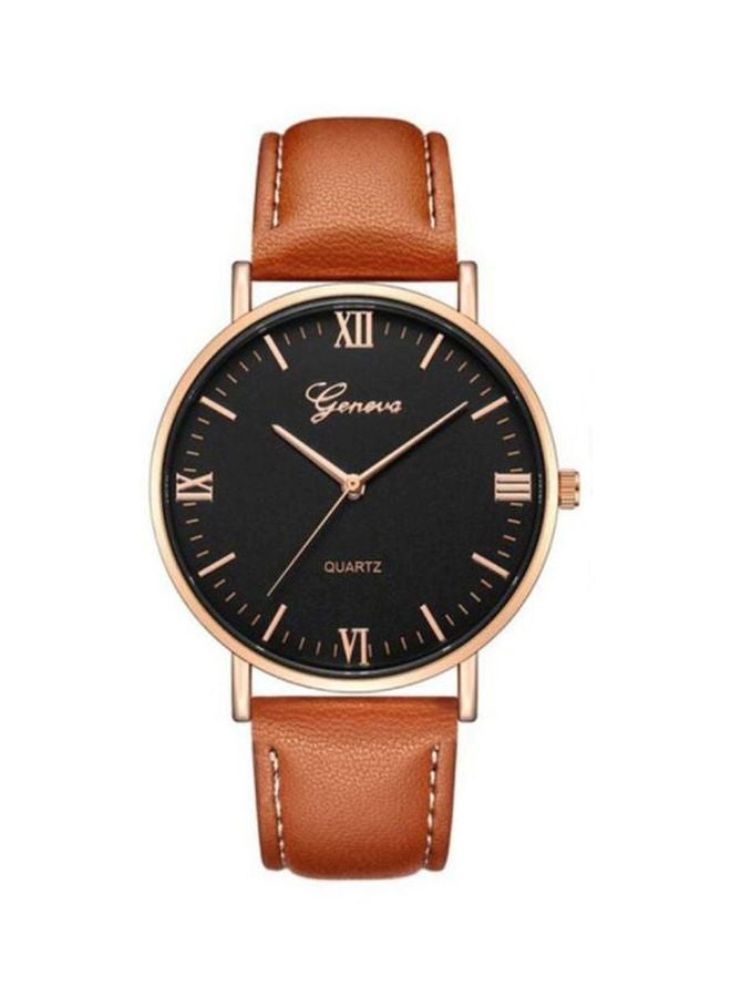 جنيفا ساعة يد كوارتز بعقارب،يأتي معها سوار طراز NNSB03702727 للرجال - Image 3