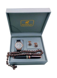 unisex 4-Piece Water Resistant Analog Watch Set B201917
