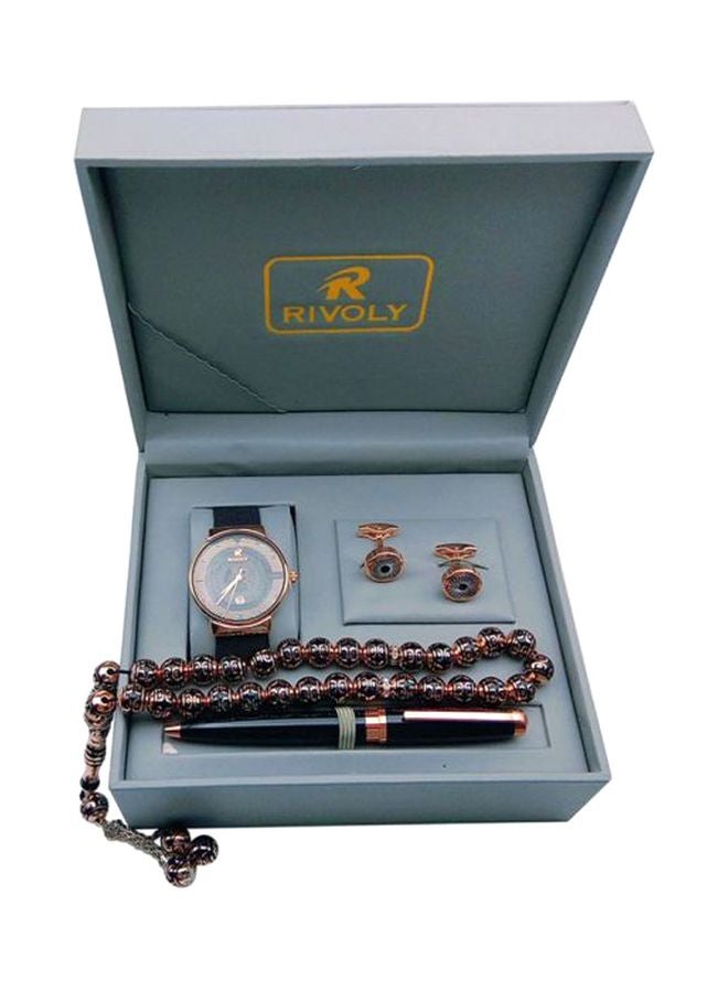 Rivoly - unisex 4-Piece Water Resistant Analog Watch Set B201917 - Image 1