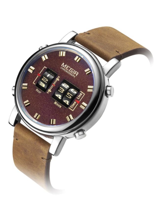 ميجر ساعة عقارب مقاومة للماء طراز J4297BR-KM للرجال - Image 4