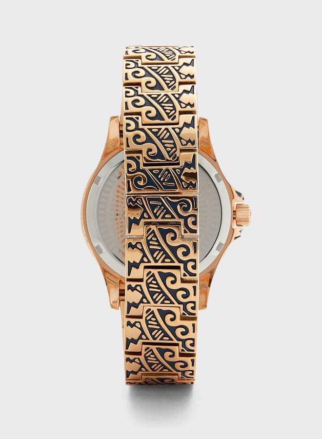 بوليس ساعة يد جيتا بعقارب طراز P 15688JSR-03M للنساء  - Image 2