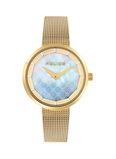 POLICE Women's Vernazza Round Shape Stainless Steel Analog Wrist Watch 32 mm - Gold - P 15701LSG-D28MM  - Image 1