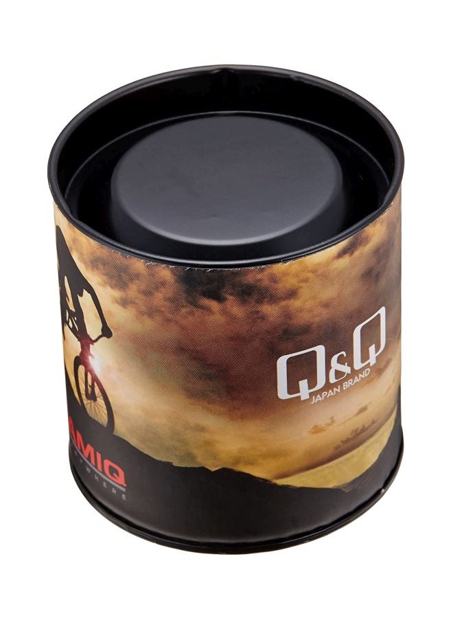 كيو آند كيو ساعة يد بعقارب وسوار من الراتينج طراز VR42J009Y - قياس 42 مم - لون أسود للرجال - Image 5