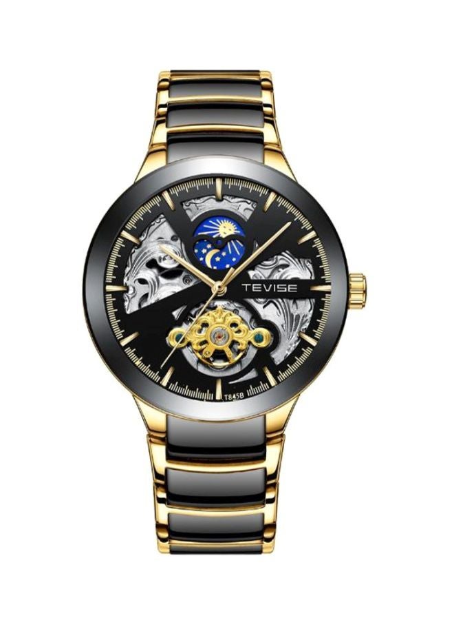 Tevise Men's Stainless Steel Analog Watch J4024B-G-KM 