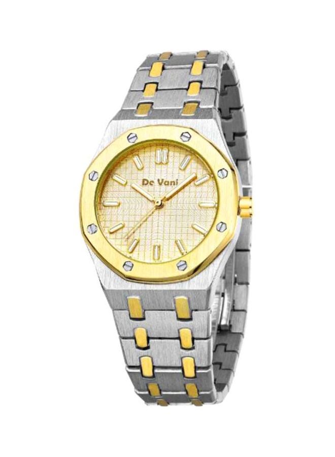 دي فاني 204677BLSV ساعة يد معدنية بعقارب للنساء - Image 1