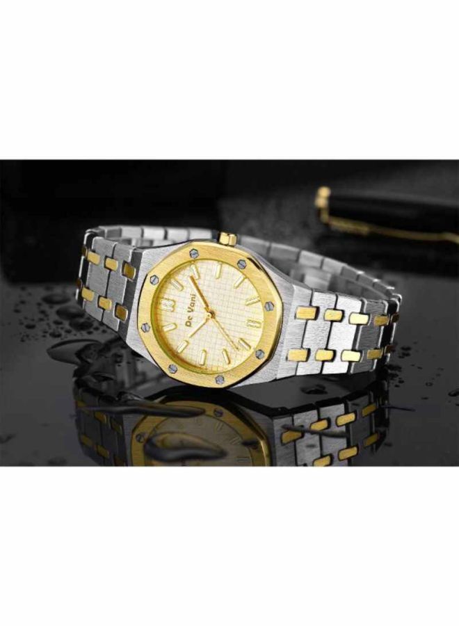 دي فاني 204677BLSV ساعة يد معدنية بعقارب للنساء - Image 2