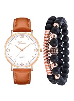Men's Analog Quartz Watch With Bracelet Set NNSB03702724
