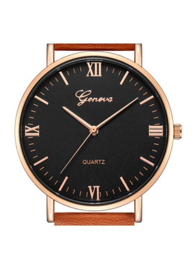 جنيفا ساعة يد بعقارب وسوار من الجلد طراز NNSB03701445 men - Image 2