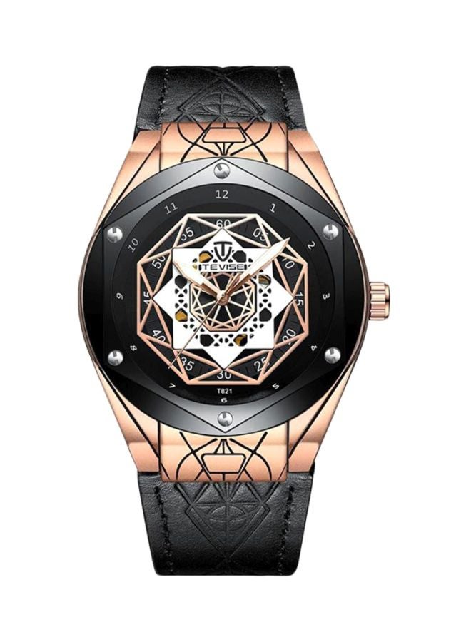 تيفيز ساعة يد بعقارب وقرص دائري طراز T821 للرجال - Image 1