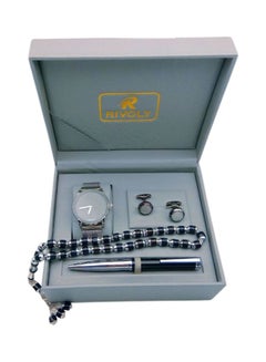 Men's 4-Piece Analog Watch Gift Set