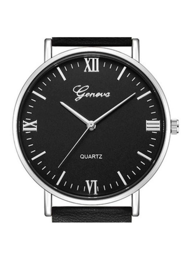 جنيفا men Analog Quartz Wrist Watch NNSB03701443 - 40 mm - Black  - Image 2