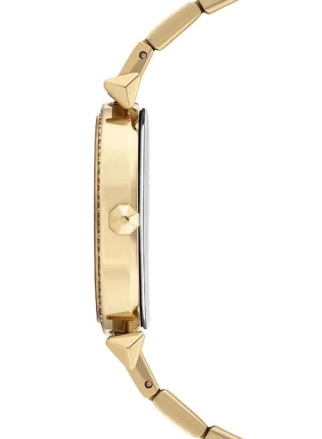 POLICE Olinville Oval Shape Stainless Steel Analog Wrist Watch 30 mm - Gold - P 16045LSG-28M