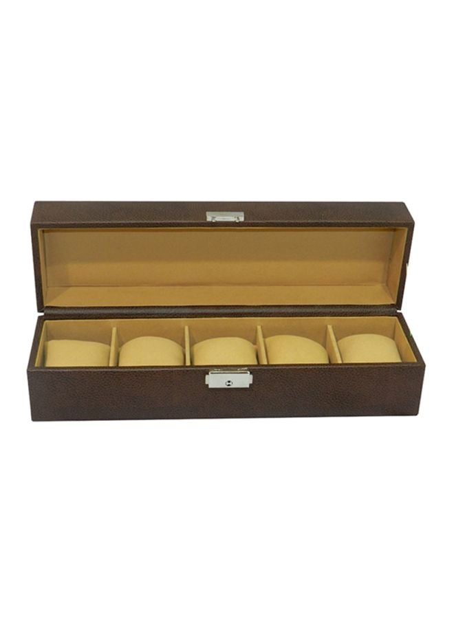 ليفراي صندوق منظِّم للساعات يحتوي 5 أحياز شبكية unisex - Image 1