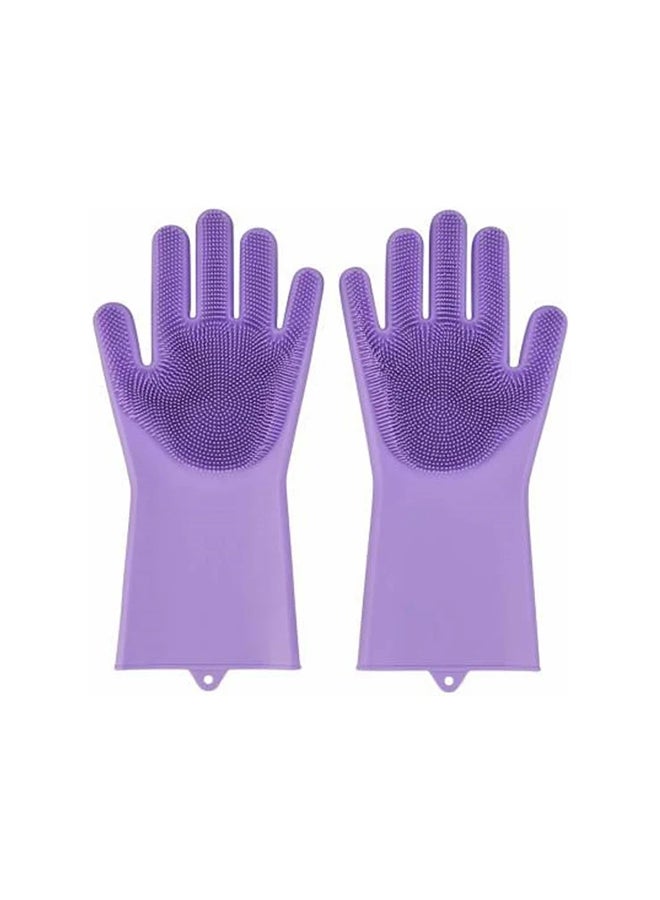 Multipurpose Dishwashing Gloves Purple 