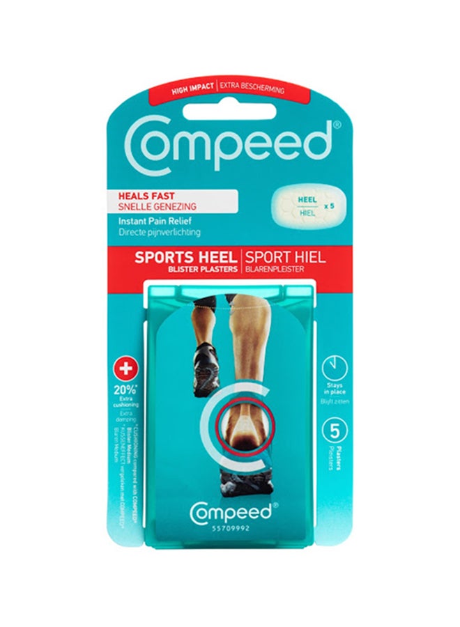 Compeed 5-Piece Sports Heel Blister Plasters  - Image 1