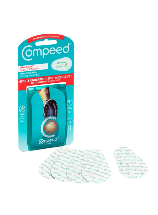 Compeed 5-Piece Sports Underfoot Blister Plasters  - Image 2