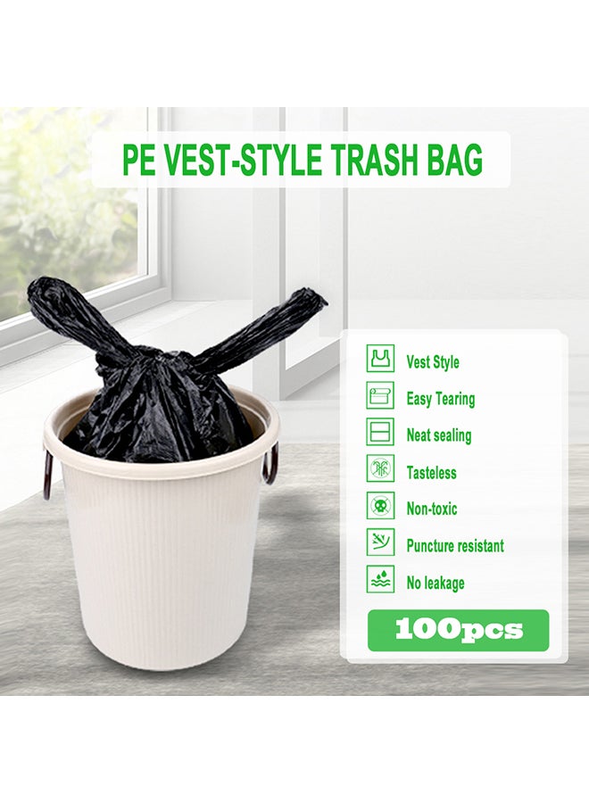 أكياس قمامة للاستخدام مرة واحدة للمنزل من 100 قطعة أسود 52.0x5.0x5.0سم - Image 2