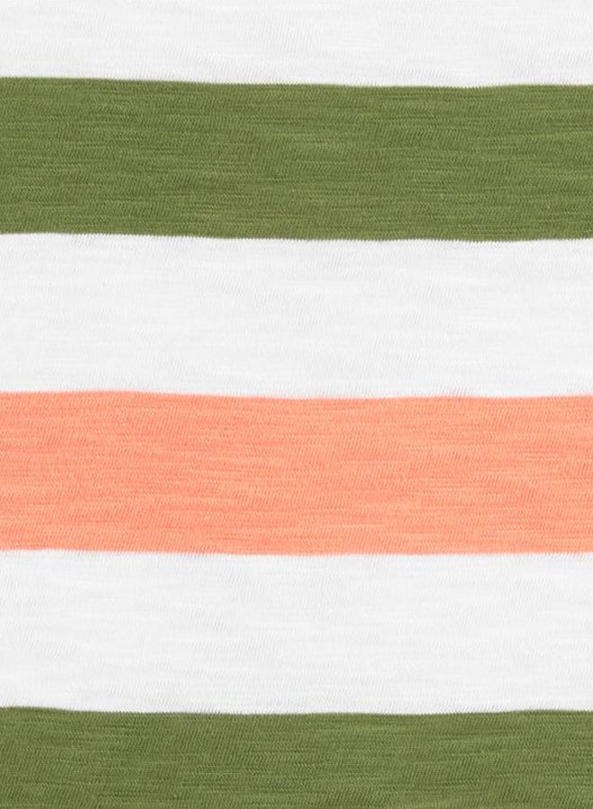 carter's Striped T-Shirt Orange/Green/White  - Image 2