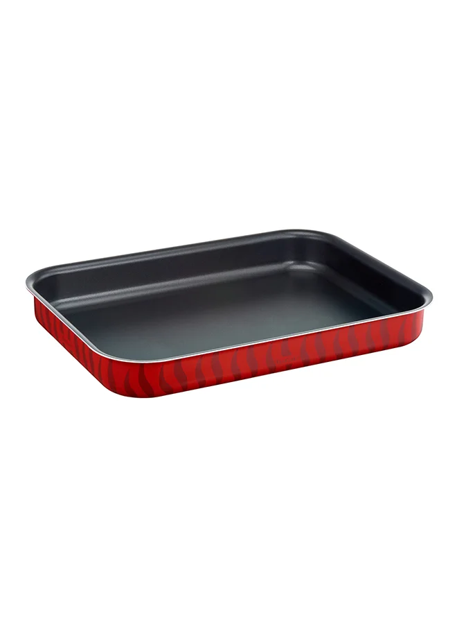 Tefal Set Of 3 Les Specialists Rectangular Oven Dish Red/Black 7.2x45.8x32.8cm Red/Black 7.2x45.8x32.8cm