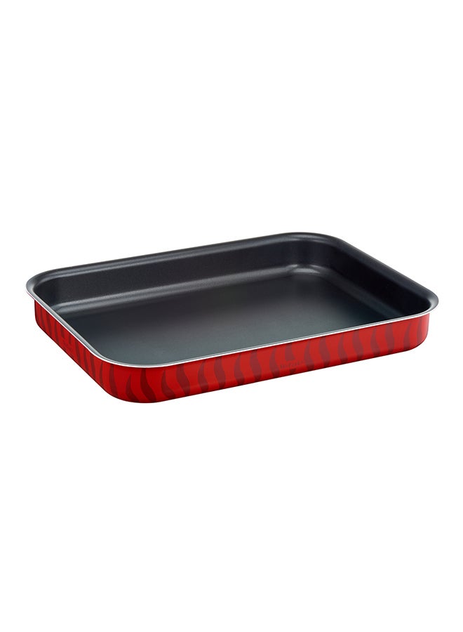 Tefal - Set Of 3 Les Specialists Rectangular Oven Dish Red/Black 7.2x45.8x32.8cm Red/Black 7.2x45.8x32.8cm - Image 1