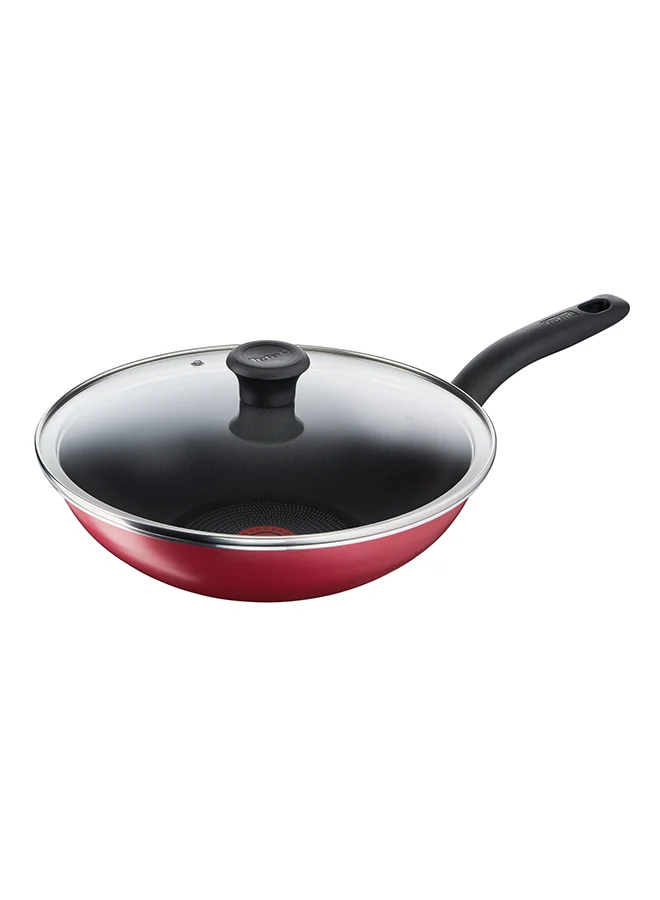 تيفال TEFAL طقم سوبر كوك مكون من 12 قطعة | مقالي 22/24 سم، مقلاة ووك 28 سم، قدور 22/24/28 سم + أغطية، ملعقة، ملعقة مشقوقة، ملعقة مسطحة مشقوقة | غير لاصق | مؤشر حرارة Thermo-Signal | أحمر | ضمان لمدة سنتين | B460SC84 أحمر/أسود 22,24,28,24,28سم
