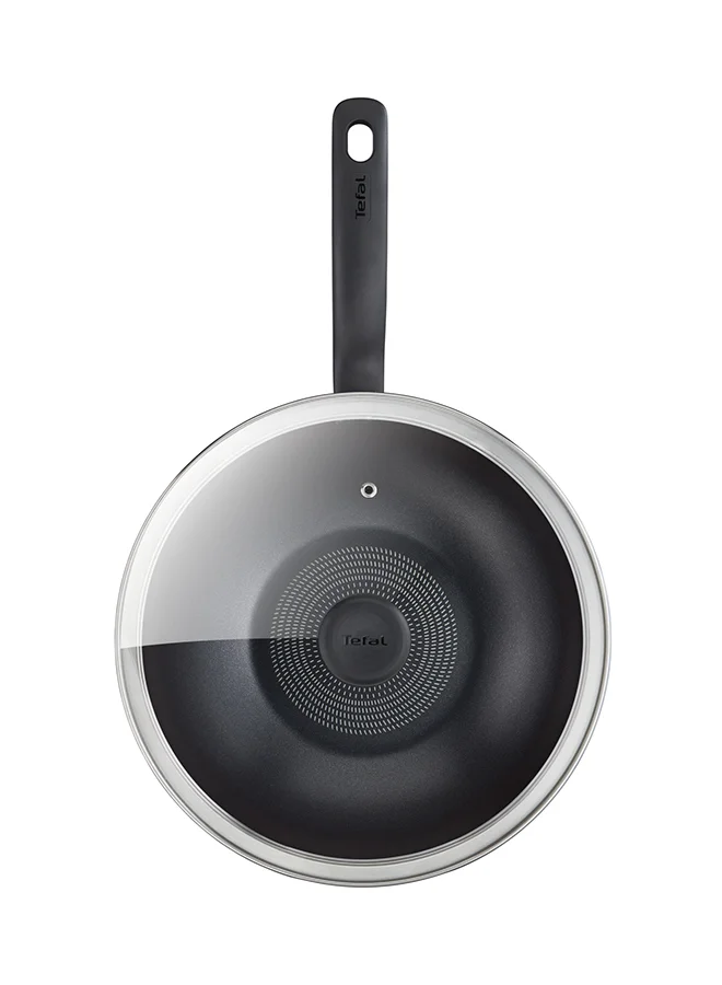 تيفال TEFAL طقم سوبر كوك مكون من 12 قطعة | مقالي 22/24 سم، مقلاة ووك 28 سم، قدور 22/24/28 سم + أغطية، ملعقة، ملعقة مشقوقة، ملعقة مسطحة مشقوقة | غير لاصق | مؤشر حرارة Thermo-Signal | أحمر | ضمان لمدة سنتين | B460SC84 أحمر/أسود 22,24,28,24,28سم
