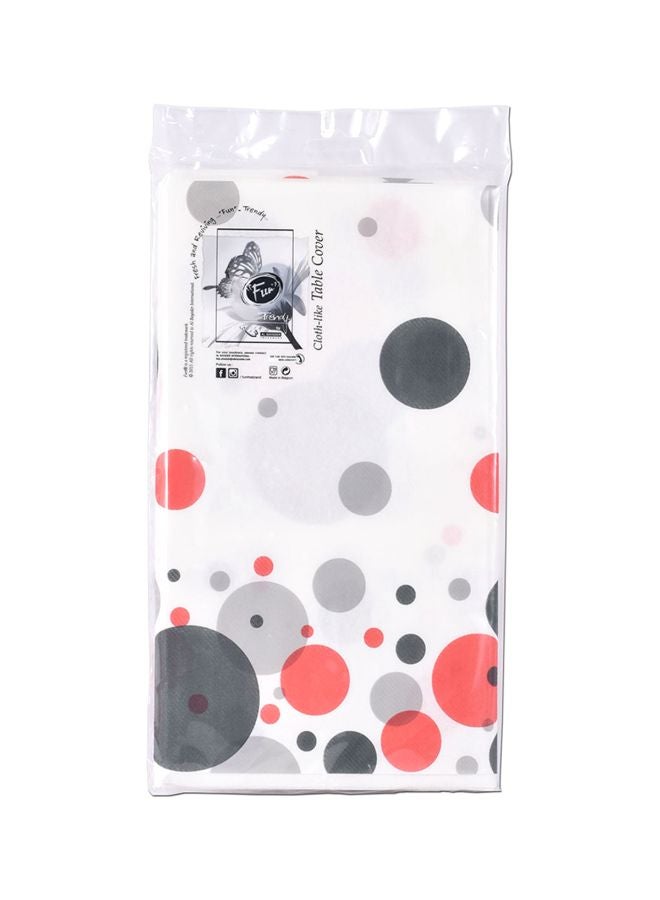 Fun 1 Piece Cloth Like Table Cover Red/Black/Grey 