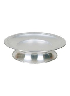 Newflon Aluminium Dish With Stand Silver 60cm 