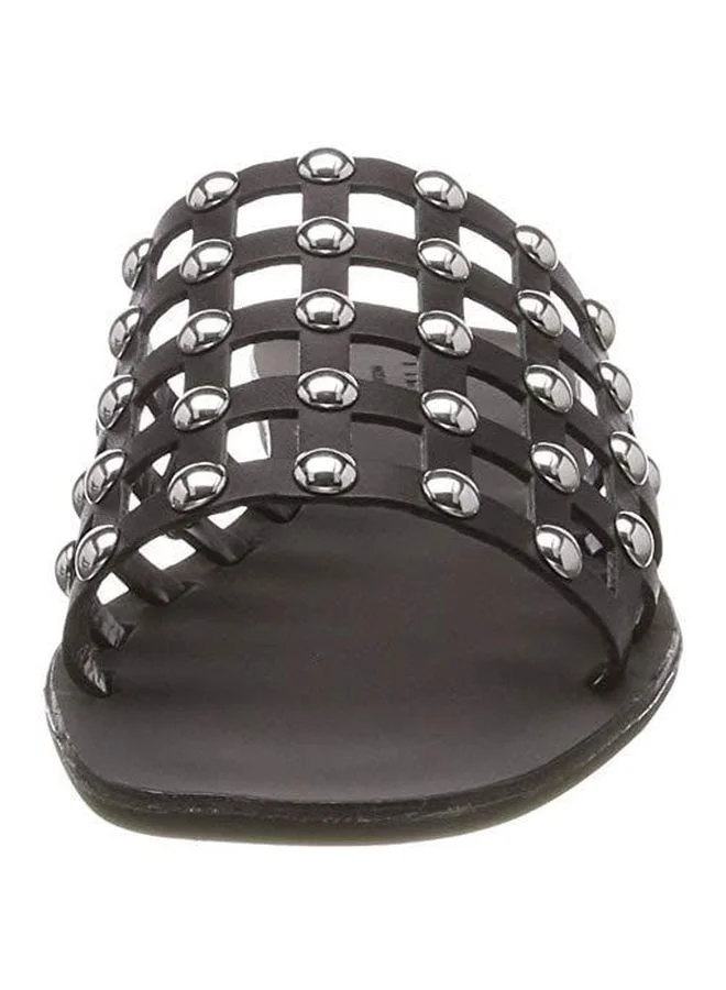PIECES Studded Cage Sandals Black
