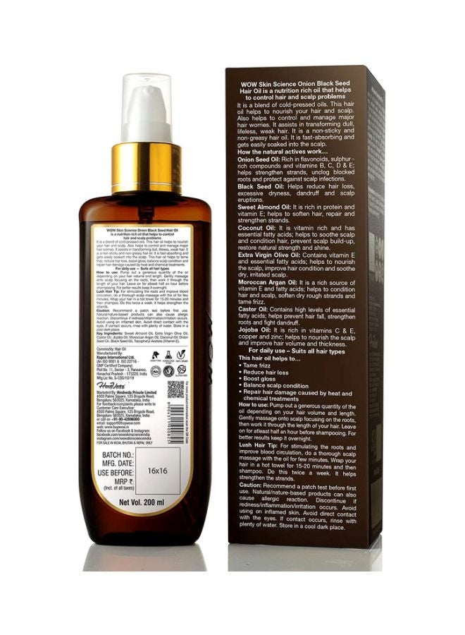 Onion Black Seed Hair Oil 200ml