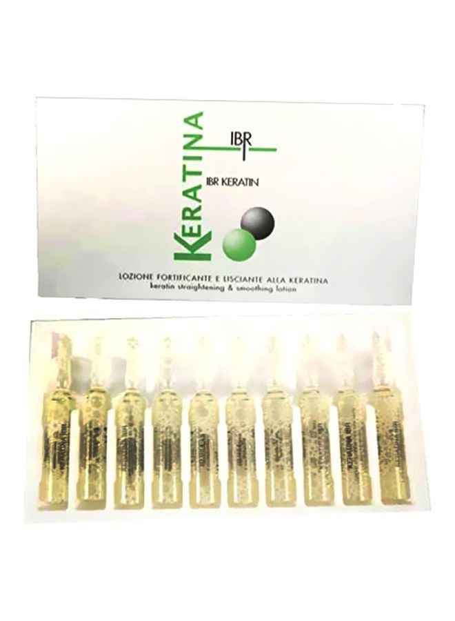 Pack Of 10 Hair Keratin Ampoules 10x10ml