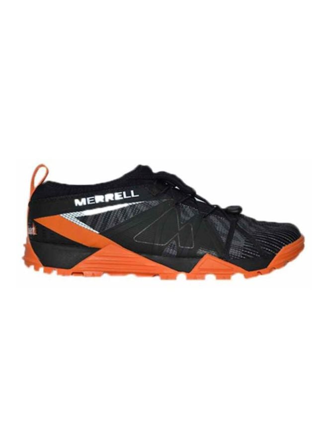MERRELL - Women's Avalaunch Tough Mudder Lace-up Running Shoes Black/Orange - Image 1