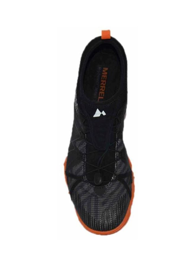 MERRELL - Women's Avalaunch Tough Mudder Lace-up Running Shoes Black/Orange - Image 1