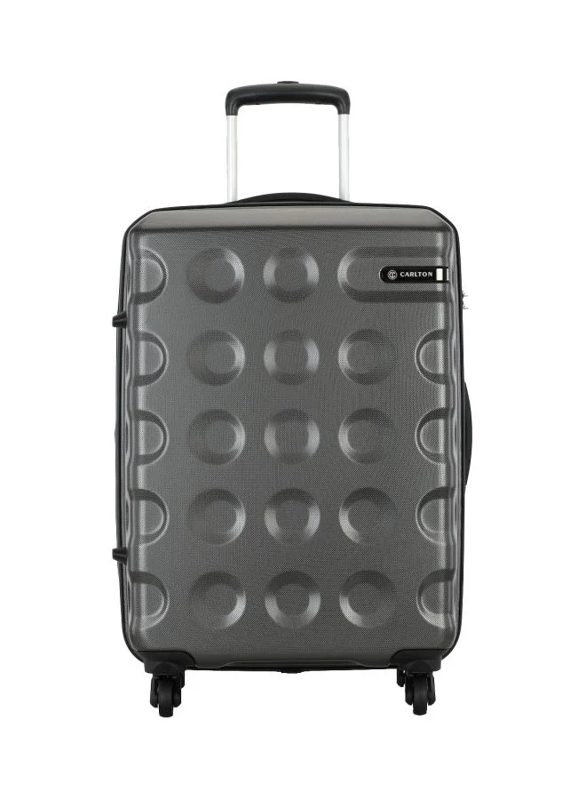 Carlton Carbon 4-Wheel Hardside Cabin Luggage Trolley Grey/Black