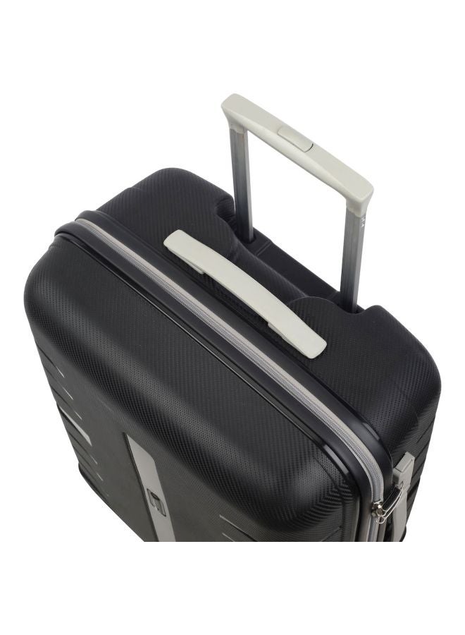 Carlton Voyager 4-Wheel Hardside Small Cabin Luggage Trolley Black/Silver  - Image 5