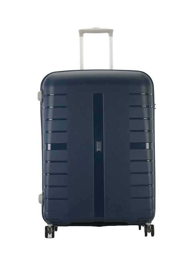 Carlton Voyager 4-Wheel Hardside Small Cabin Luggage Trolley Blue/Silver/Black  - Image 1
