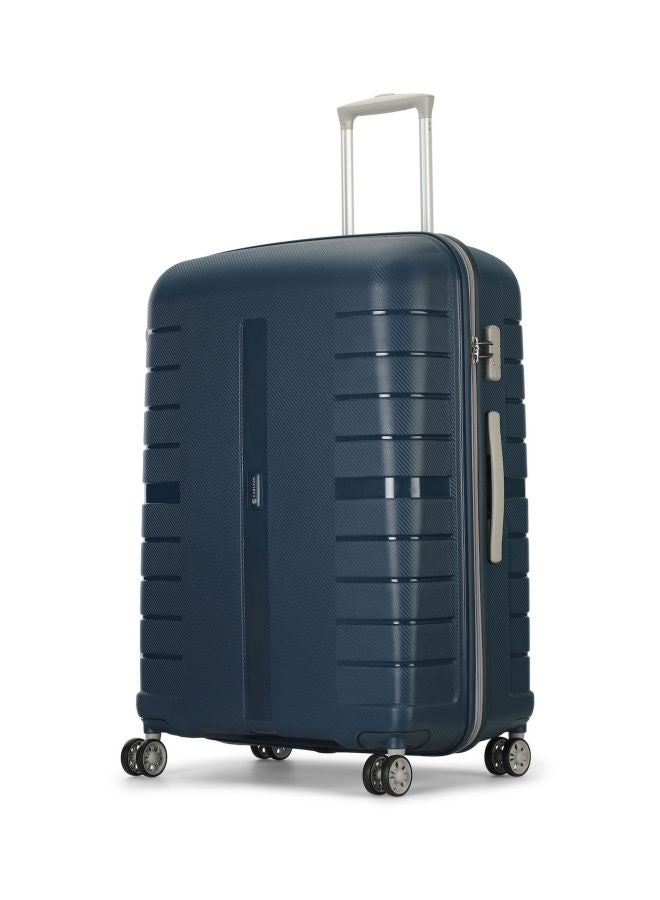 Voyager 4-Wheel Hardside Small Cabin Luggage Trolley Blue/Silver/Black - v1598525165/N39648925A_2