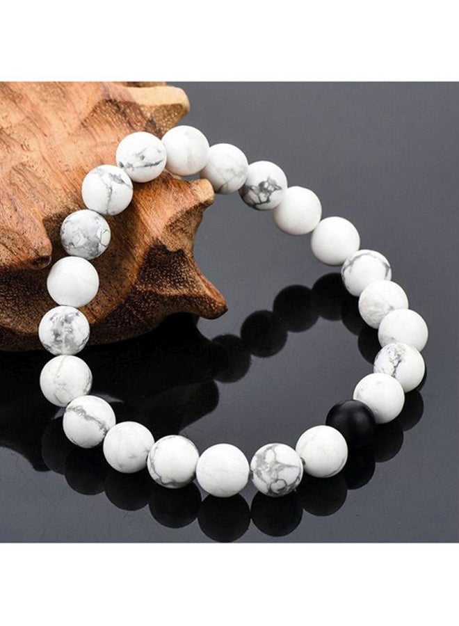 PEORA 2-Piece Howlite Energy Stone Bead Bracelet Set - Image 5