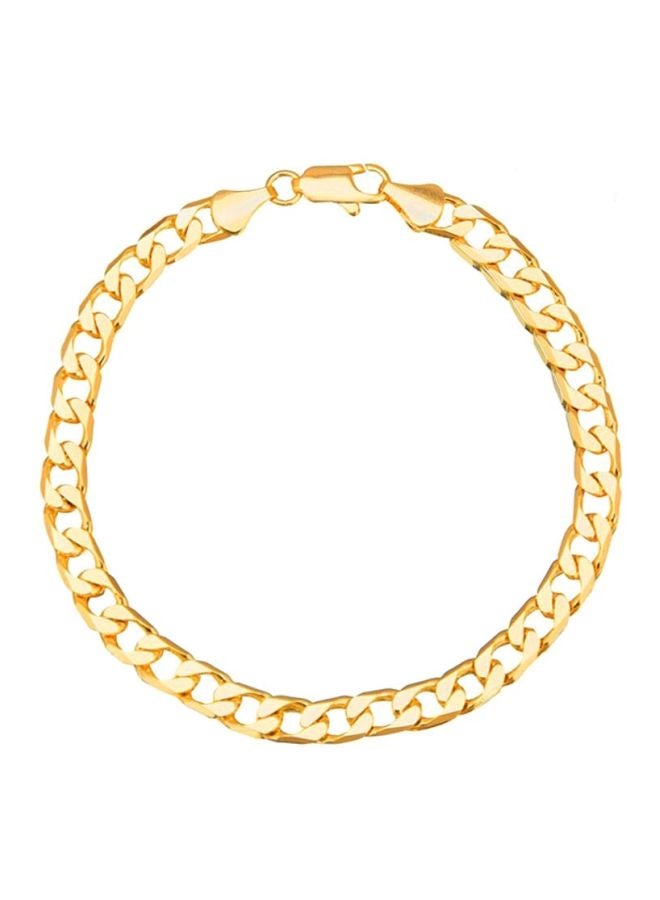 Shining Jewel Gold Plated Link Chain Bracelet - Image 1