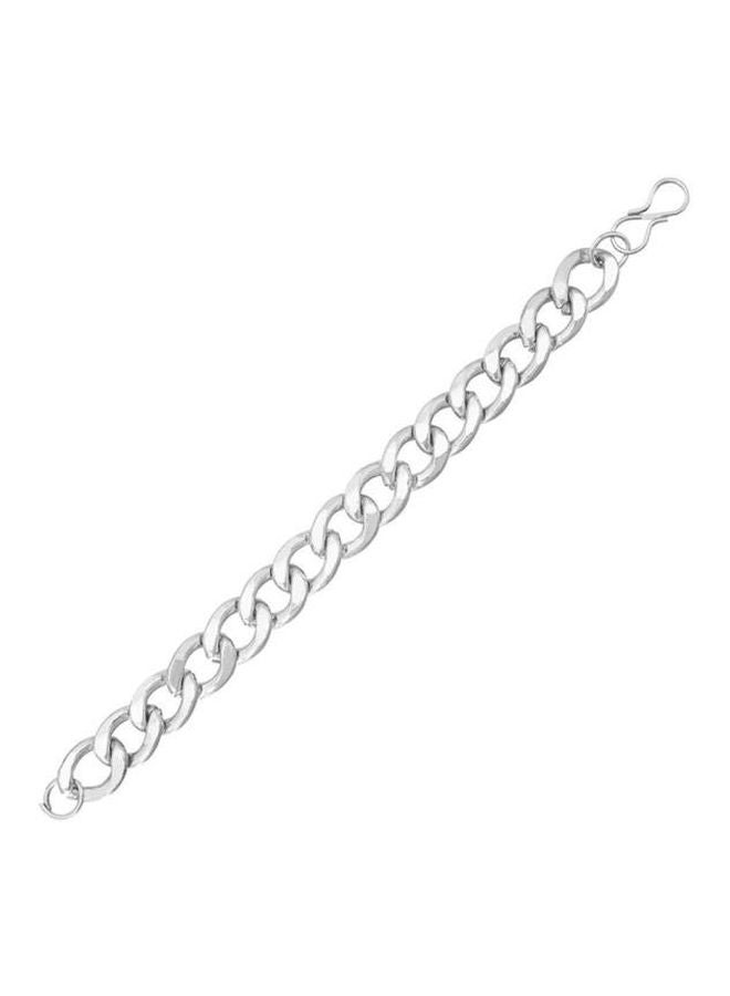 Shining Jewel Silver Plated Anchor Design Bracelet  - Image 1